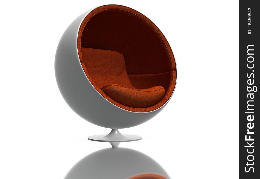 High resolution 3d render of a modern chair