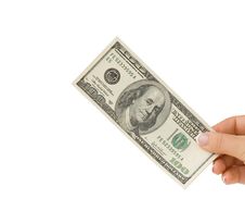 Money In Hand Royalty Free Stock Photography