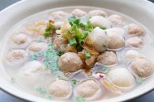 Meat And Fish Ball Soup Royalty Free Stock Photography Meat And Fish Ball Soup Royalty Free Stock Photography