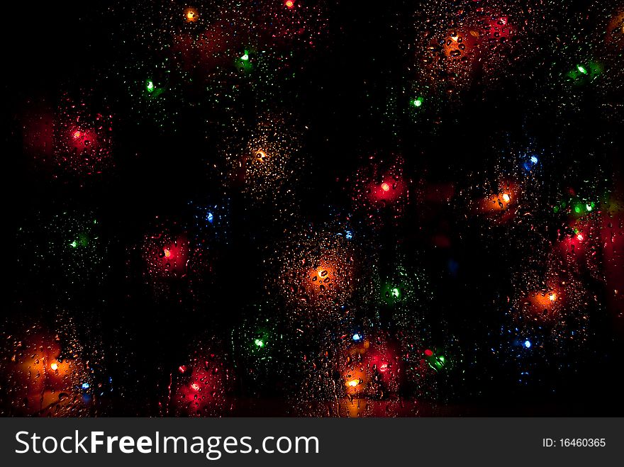 Abstract chaos light effects on dark background