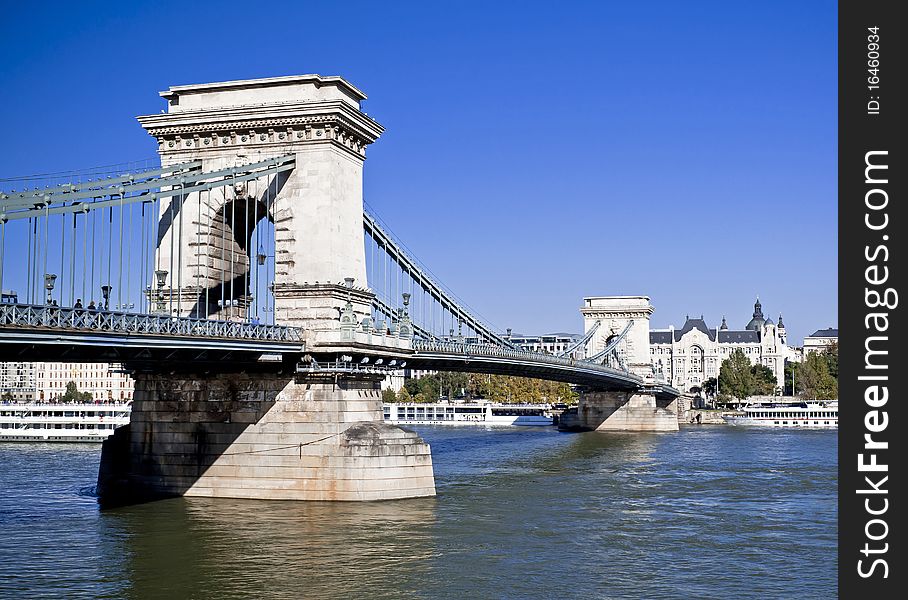 Szechenyi Chain Bridge in Budapest