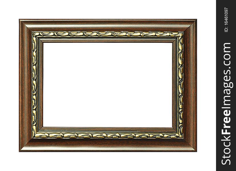 Isolated frame on white background