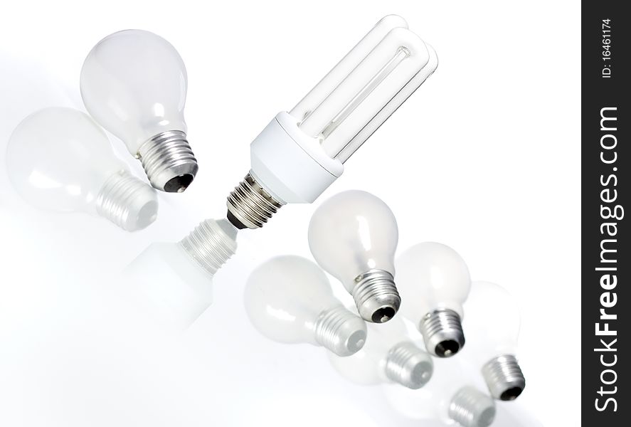 New eco bulb and old energy. New eco bulb and old energy