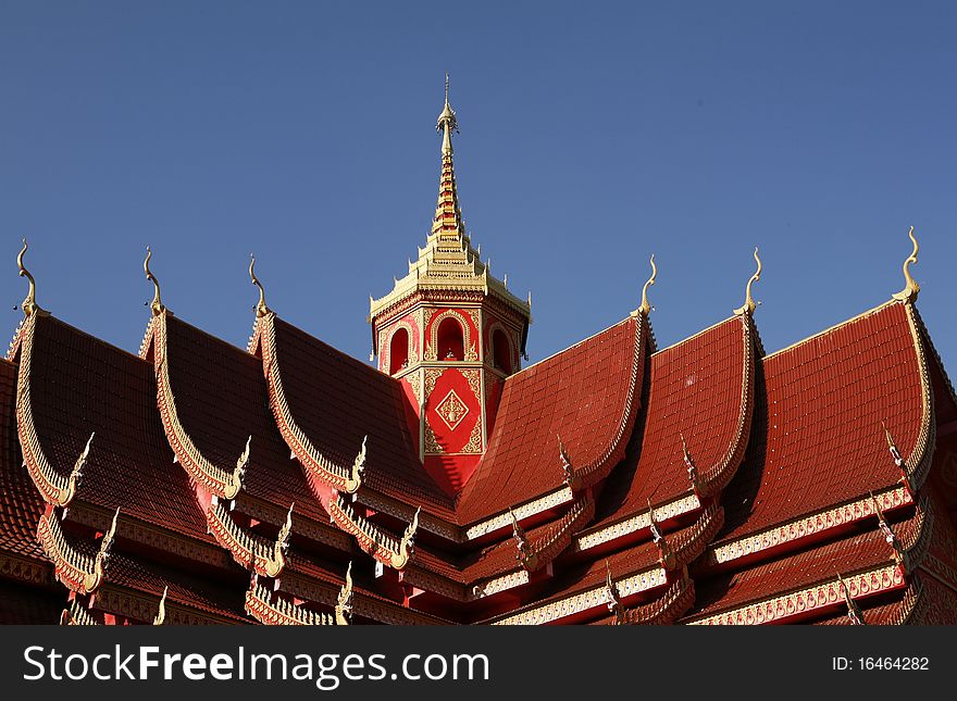 Temple Roof In Myanmar