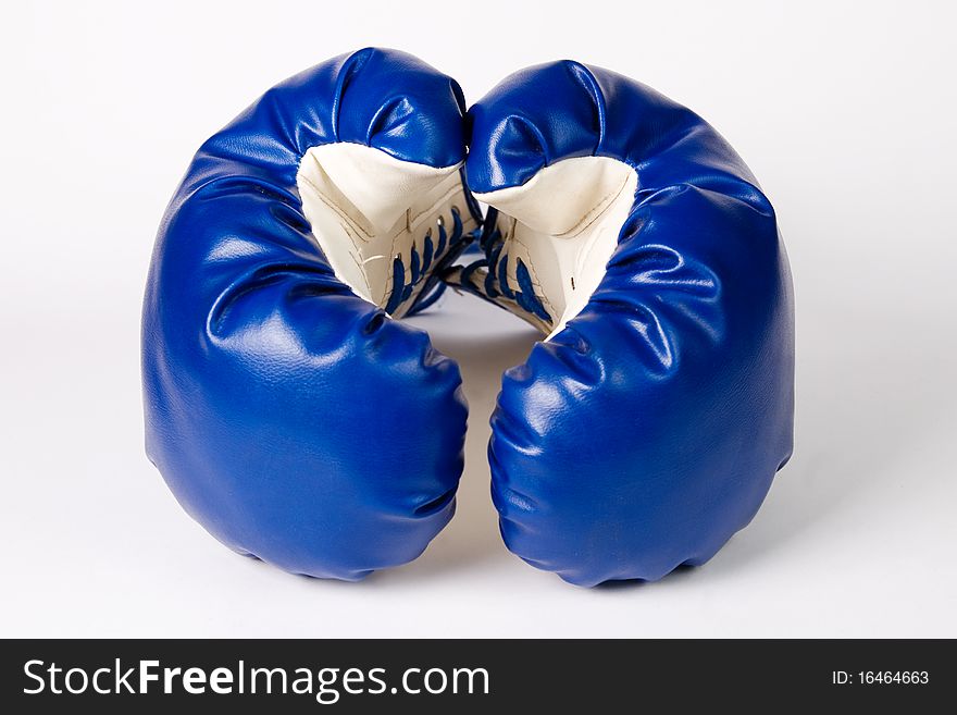 Pair Of Boxing Gloves On White