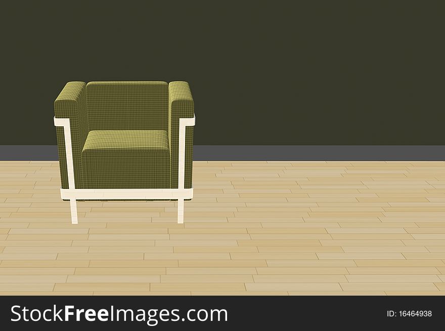 Simple 3d furniture render background design. Simple 3d furniture render background design