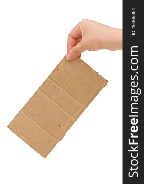 The Cardboard Tablet In A Hand