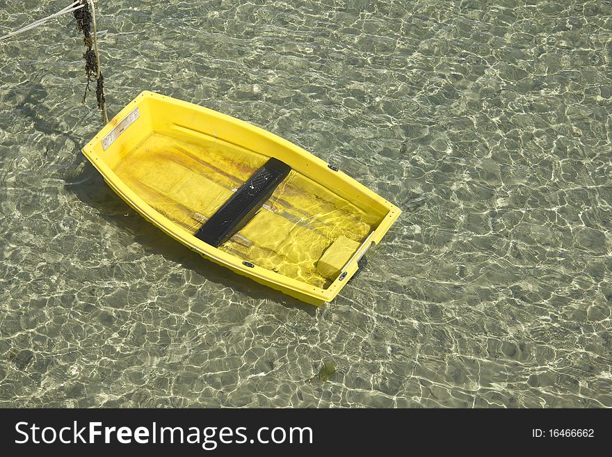 Yellow Boat, Green Sea