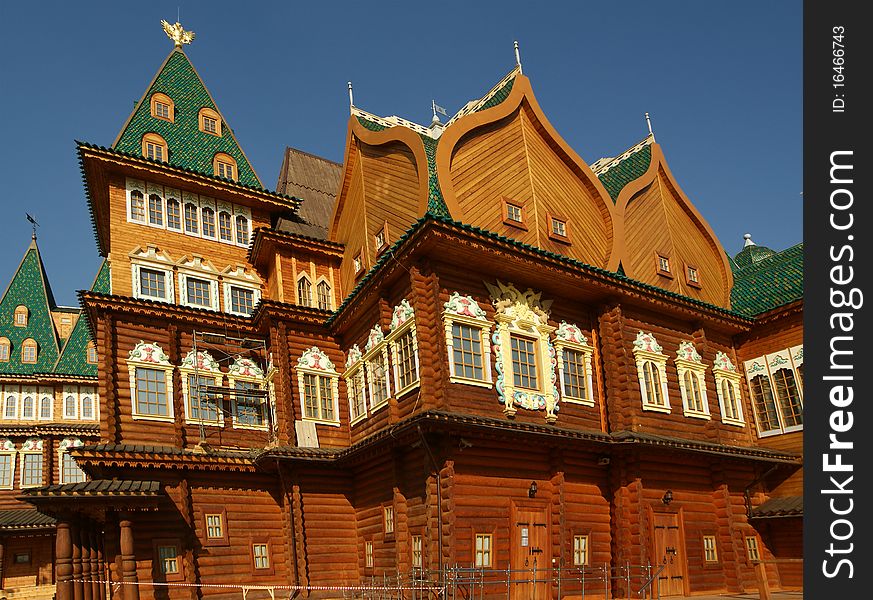 Wooden Palace In Kolomenskoe. Reconstruction