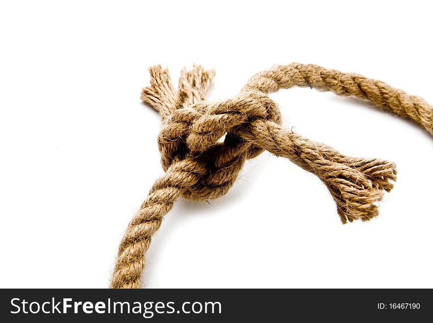 Rope on a white background