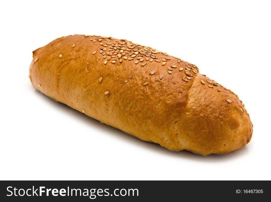 Bread on a white background