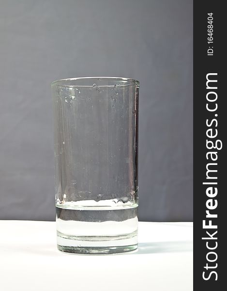 The Low glass of water. The Low glass of water