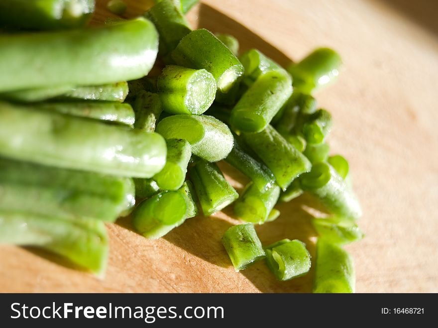 Fresh Green Beans Cut In Pieces