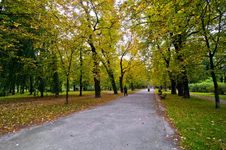 Park In The City During Autumn Stock Image Park In The City During Autumn Stock Image