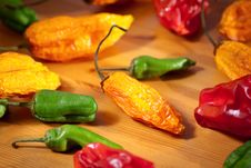 Assorted Hot Peppers Royalty Free Stock Photo Assorted Hot Peppers Royalty Free Stock Photo