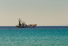 Fishing Boat Goes To Fish Stock Photo Fishing Boat Goes To Fish Stock Photo