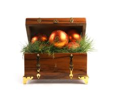 An Isolated Treasue Chest Full Of Evening Balls Stock Photo An Isolated Treasue Chest Full Of Evening Balls Stock Photo