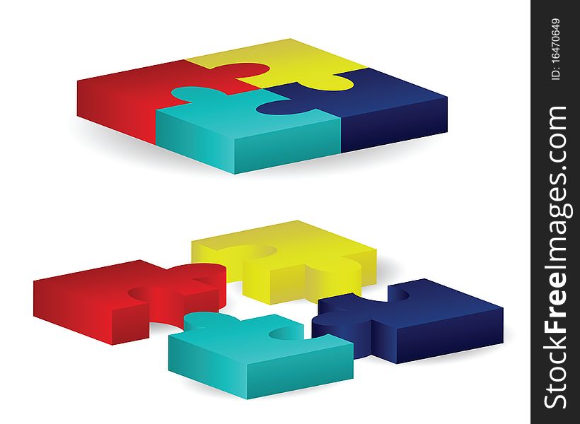 Three-Dimensional Puzzle Blocks