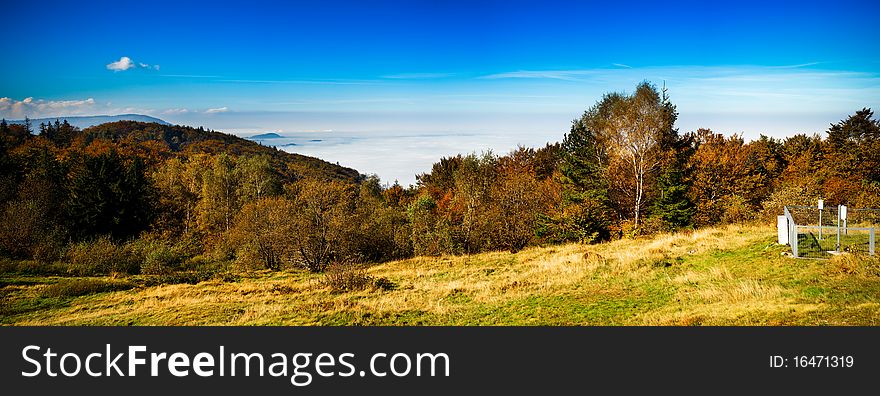 Autumn mountain panorama