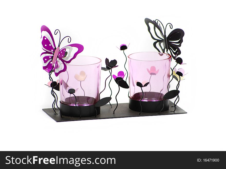 Butterfly Candle Holder Set