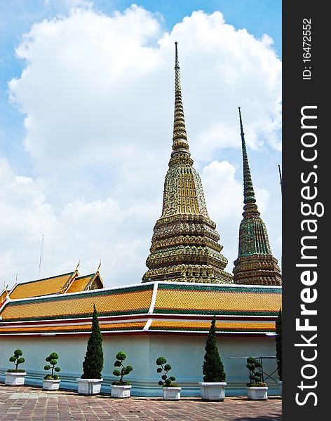 Wat Pho Buddha Temple in Bangkok, Thailand. Wat Pho Buddha Temple in Bangkok, Thailand
