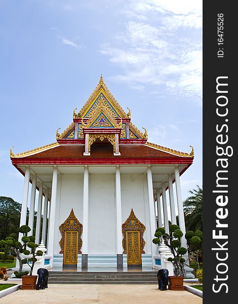 Church In Temple Angthong Thailand