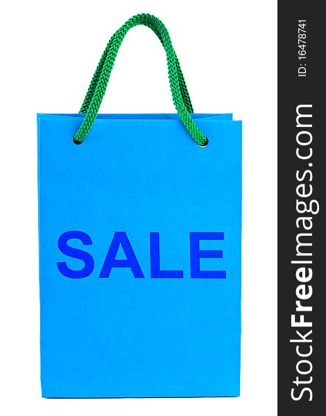 Shopping bag Sale isolated on white background
