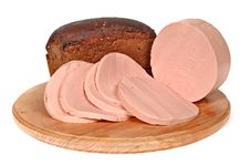 Doctor S Sausage And The Borodino Rye Bread Stock Photo