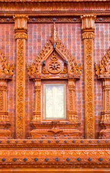 The Window Of  Thai Temple Royalty Free Stock Image