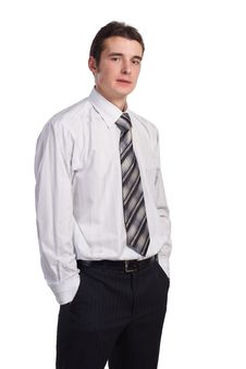 Businessman Isolated On White Royalty Free Stock Image Businessman Isolated On White Royalty Free Stock Image