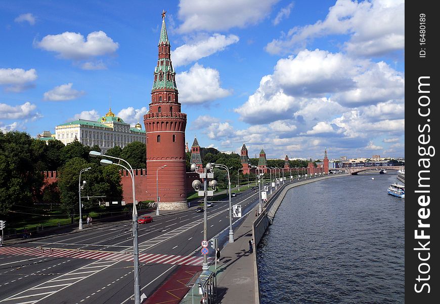 Moscow kremlin in summer day. Russia.