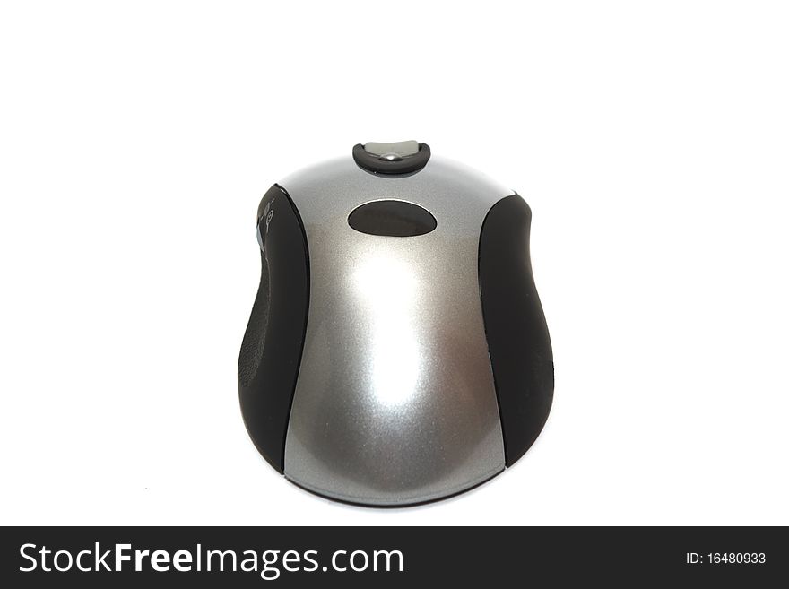 Photo of the computer mouse on white background