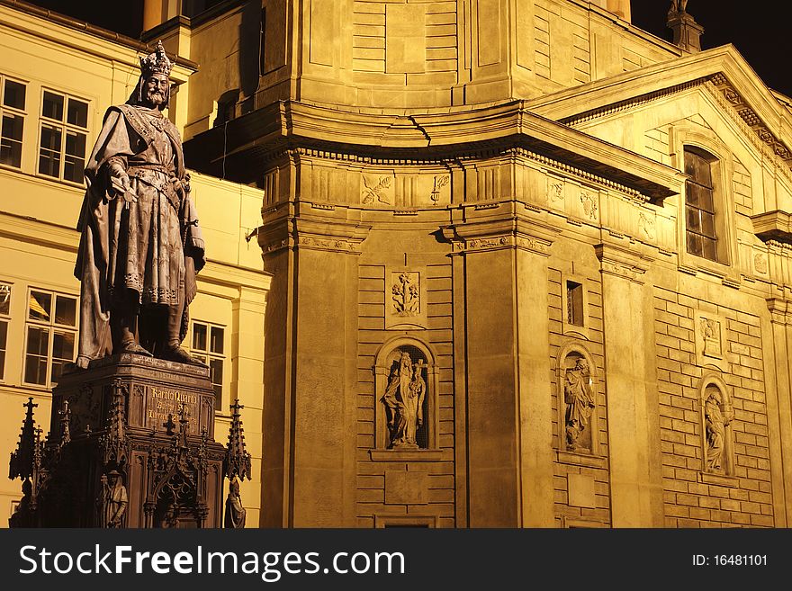 Night Prague - At Charles Bridge