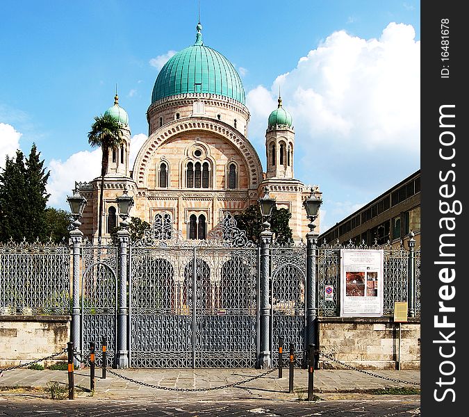View of Jewish sinagogue in Florence. View of Jewish sinagogue in Florence.