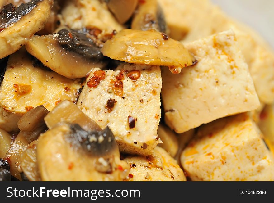 Closeup shot of authentic Chinese bean curd cuisine. Suitable for food and beverage, healthy lifestyle, and diet and nutrition. Closeup shot of authentic Chinese bean curd cuisine. Suitable for food and beverage, healthy lifestyle, and diet and nutrition.