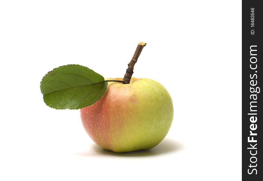 Ripe apple isolated on a white background. Ripe apple isolated on a white background.