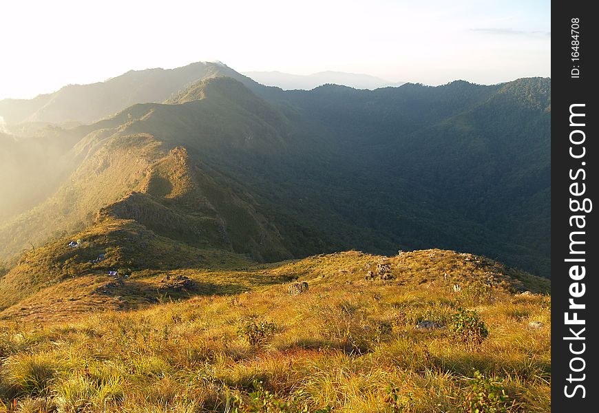 Mountain Doi Phu Wae, Thailand. Mountain Doi Phu Wae, Thailand