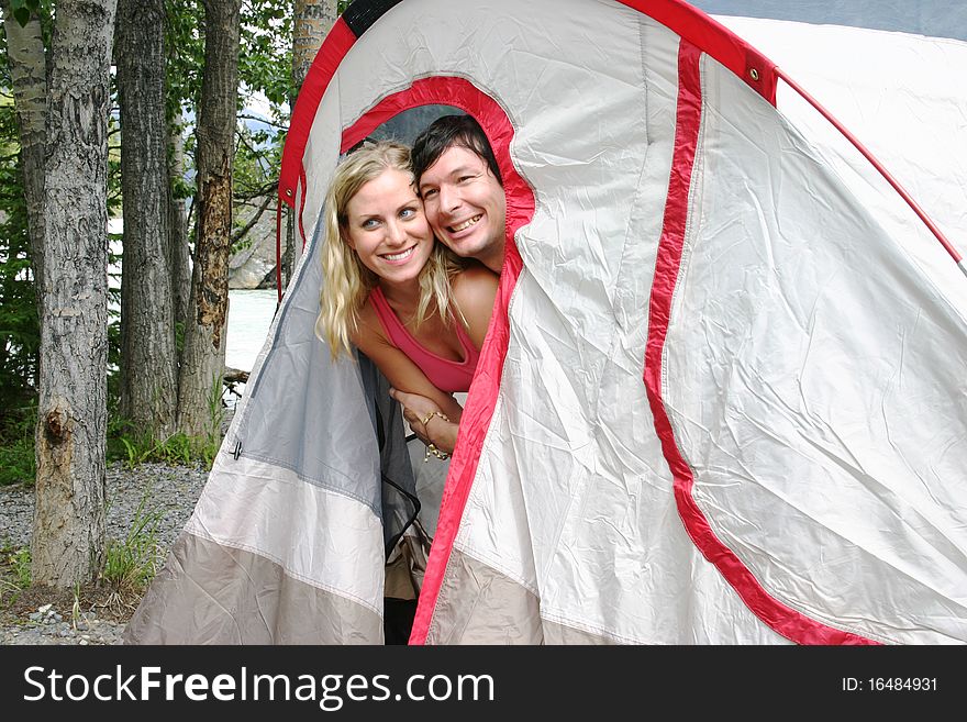 Couple In Tent