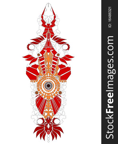 Abstract ethnic background ornamental pattern. Abstract ethnic background ornamental pattern