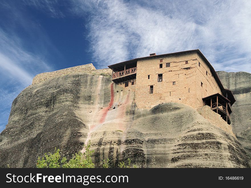 Monastery in Meteora, Greece.