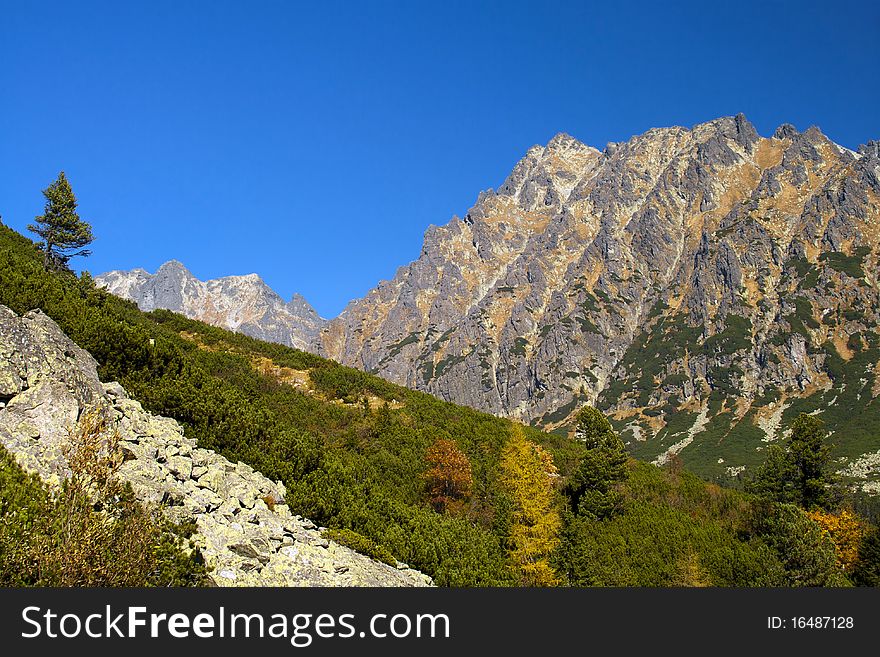 High Tatra in autumn scene, Slovakia