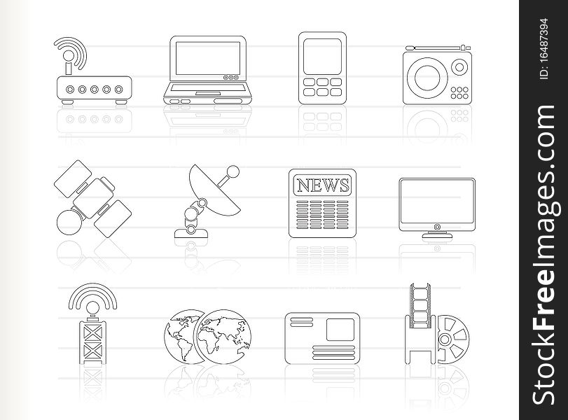 Business, Technology  Communications Icons