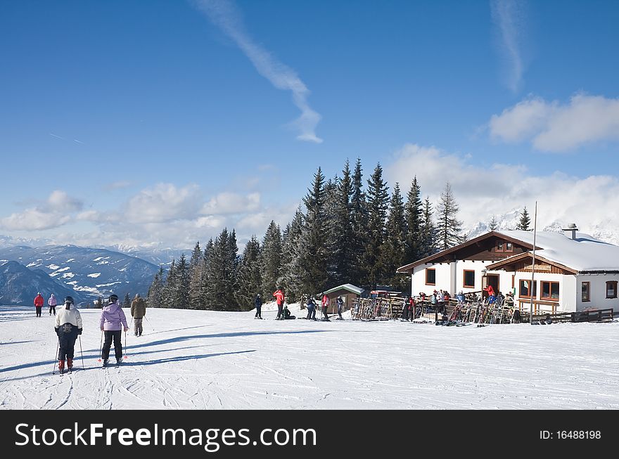 Ski resort  Schladming . Austria