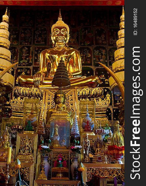The golden buddha in Bangkok, Thailand