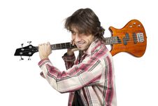Bass Guitar Player Royalty Free Stock Photo Bass Guitar Player Royalty Free Stock Photo
