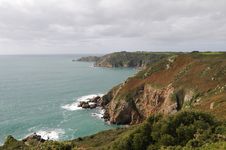Petit Bot Bay From Icart Point On Guernsey Stock Photography Petit Bot Bay From Icart Point On Guernsey Stock Photography