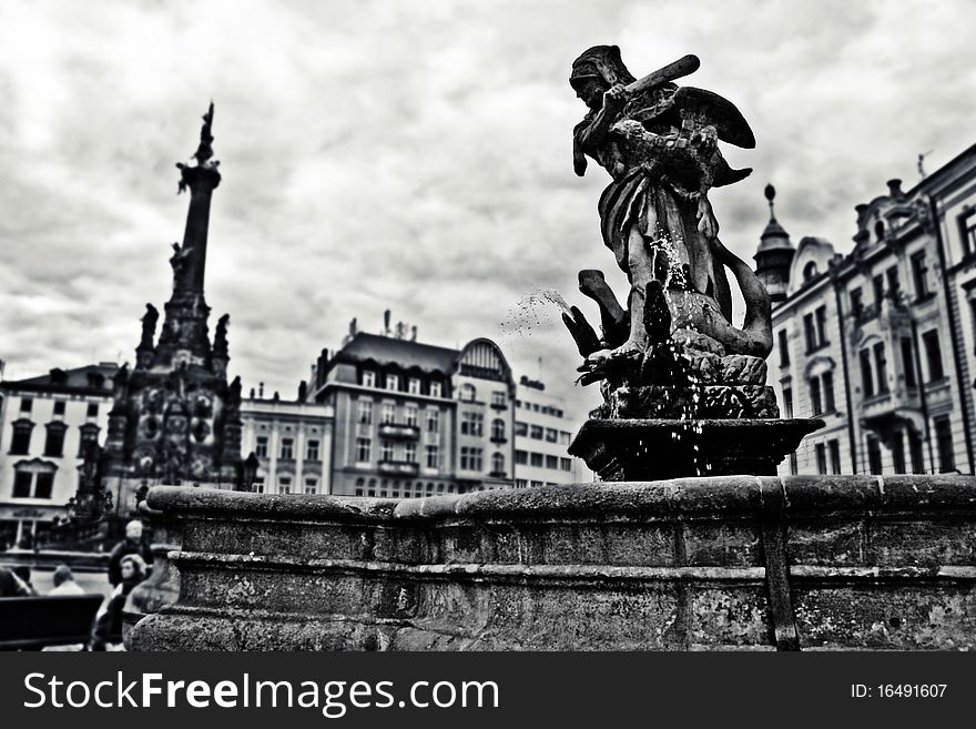 The Fountain placed in Olomouc, Czech republic.