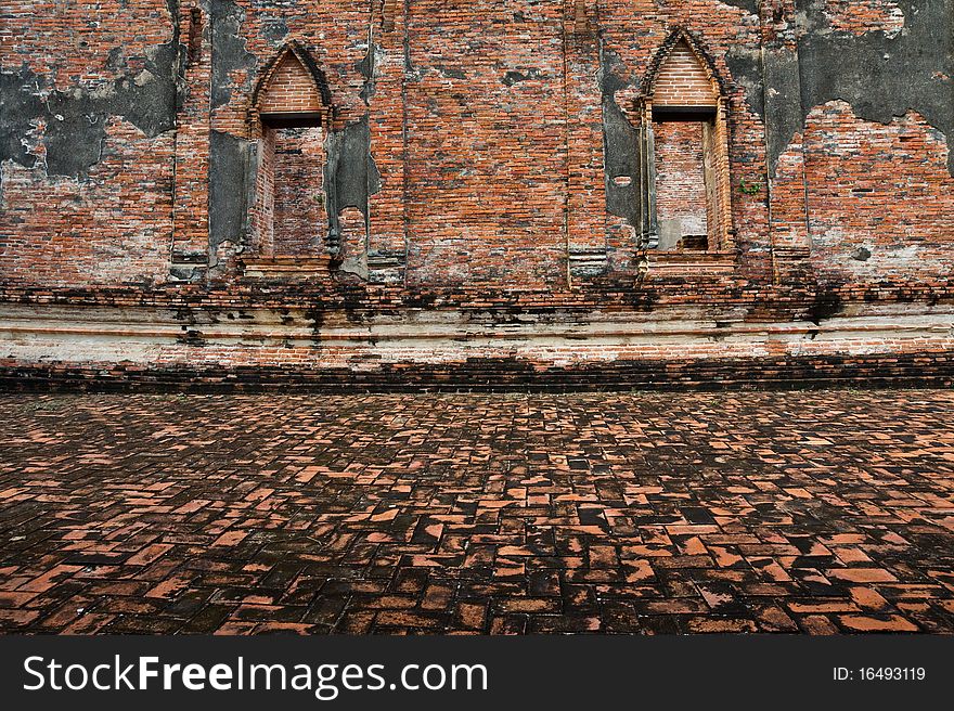 Buddhist temple ruins in Thailand