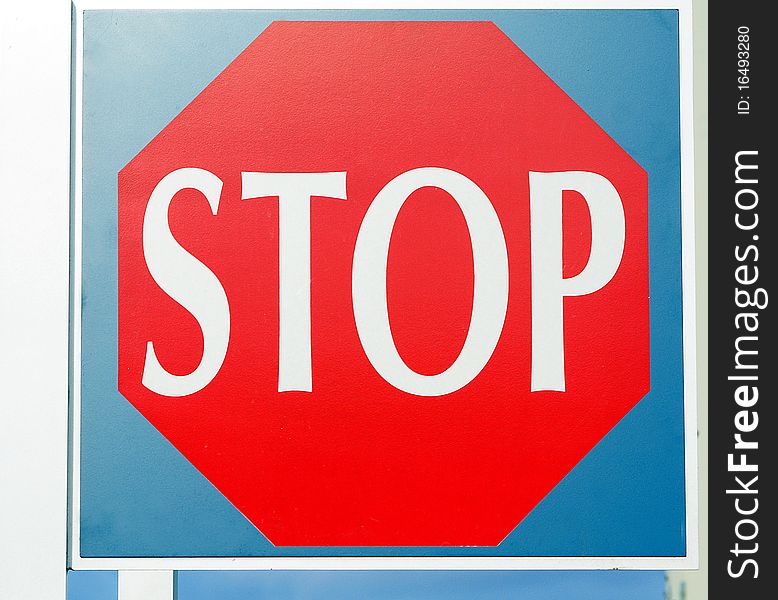 Transportation stop sign