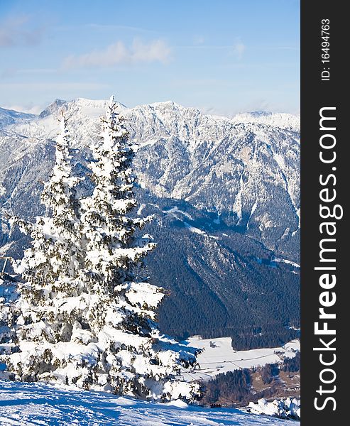 Mountains under snow. Ski resort Schladming . Austria. Mountains under snow. Ski resort Schladming . Austria